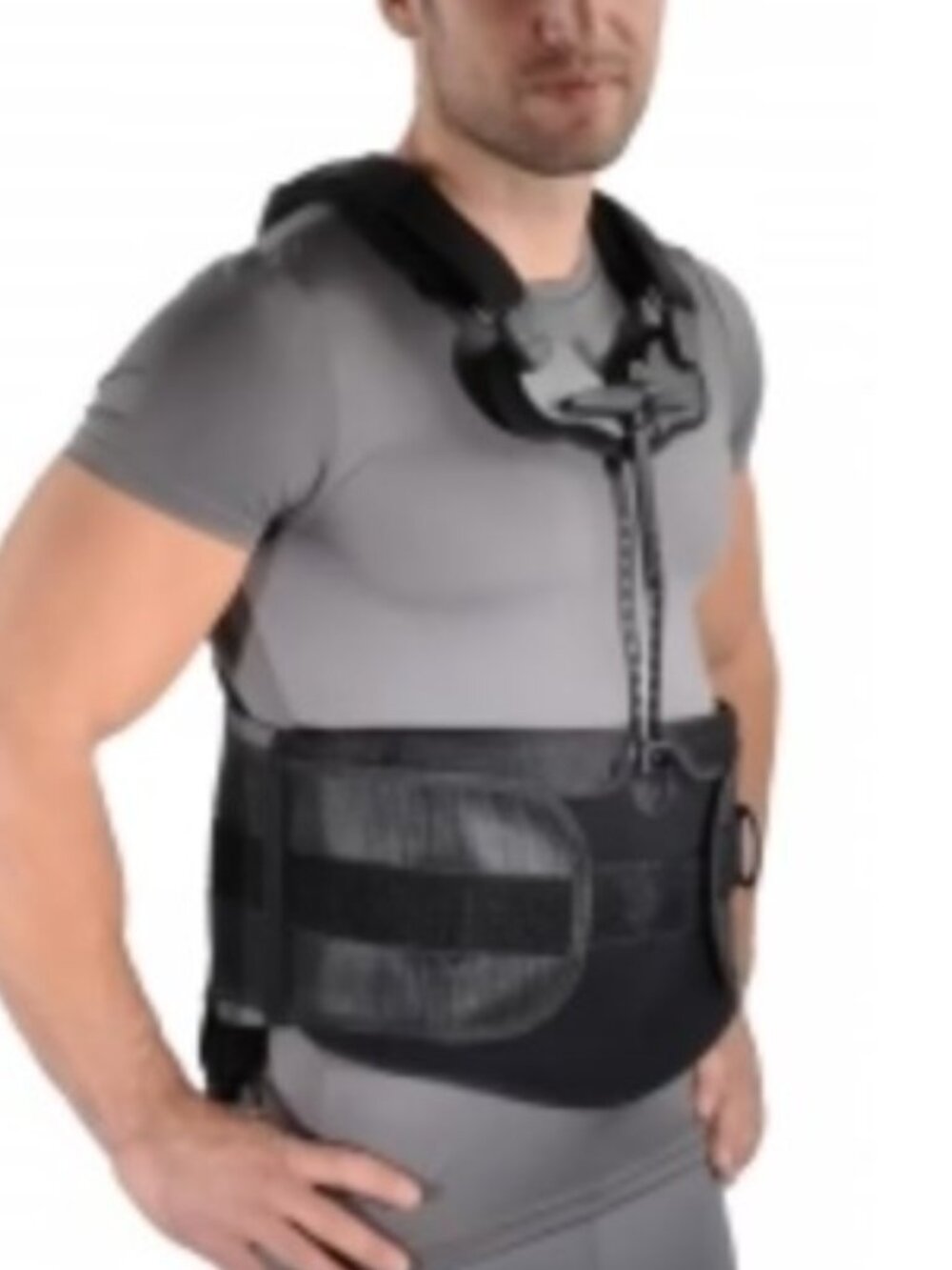 Ottobock Black Spine Back Brace Orthopedic Lumbar Support Brace Adjustable Medic